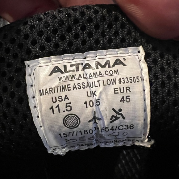 EUC Multi-cam Black Altama Maritime Low Tactical Shoe Sz 11.5 - Picture 9 of 11